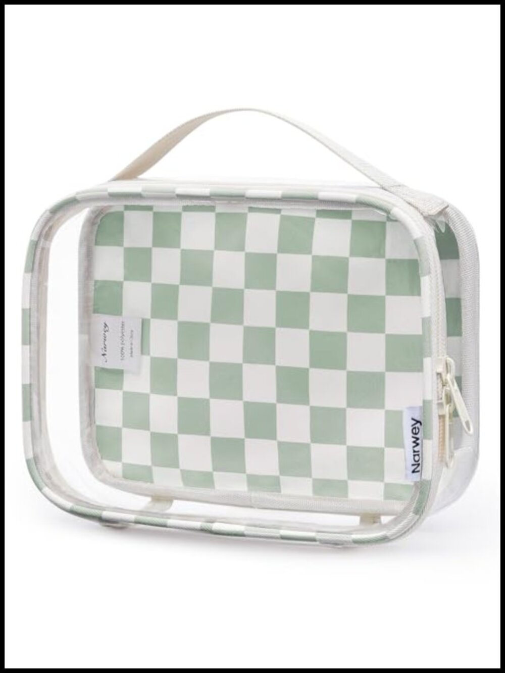 TSA Approved Clear Quart Size Toiletry Bag Waterproof PVC Travel Makeup